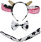Petitebelle Traje de cola de 3 piezas diadema Bowtie Un tamaño Vaca lechera
