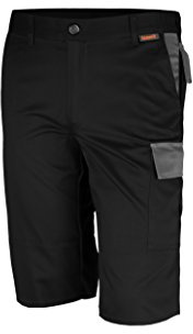 tommit Herren Cargoshorts schwarz/grau 52 – Kurze Arbeitshose mit Seitentaschen, knielange Sommer Shorts für Männer, robuste Herren Cargo Bermuda für Freizeit & Handwerk