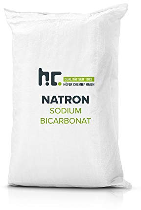 Höfer Chemie 4 X 25 Kg de Bicarbonate de Sodium (Soude) en Qualité Alimentaire - Utilisation Polyvalente pour Cuisine, Nettoyage, Beauté, et Plus