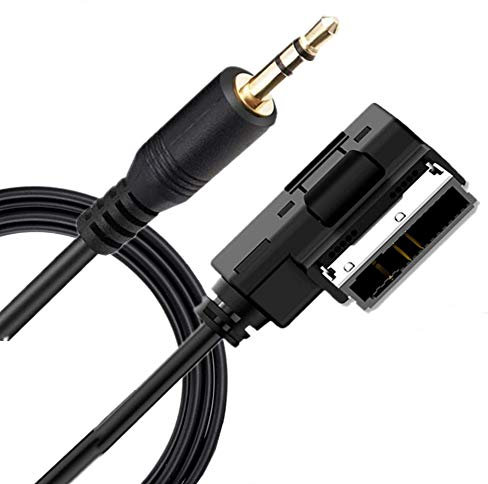 Jetstar Multimedia Interface Cable Compatible with Mercedes Benz with MI, MMI MDI Connector to 3.5mm Stereo MP3 Audio Adapter 2m