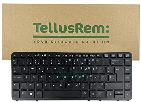 TellusRem Clavier de Remplacement Espagnol rétroéclairé pour HP 840 G1, 840 G2, 850 G1, 850 G2