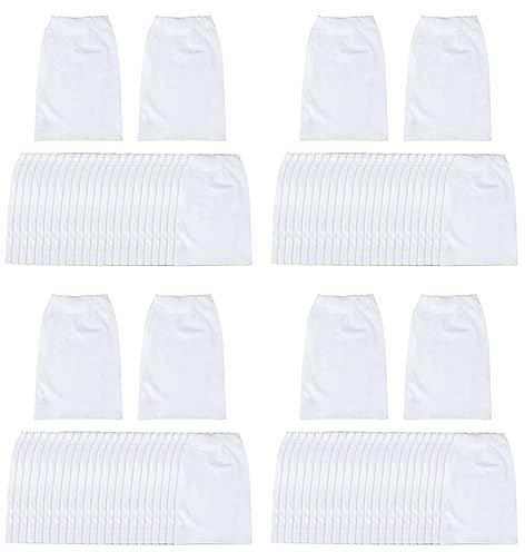 Schwamm 100-Teilige Pool-Skimmer-Socke für Poolfilter, Filterkörbe und Skimmer zum Filtern Von Schmutz und Blättern, Filtersystem, Weißer Micro-Nylon-Skimmer-Korbfilter
