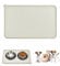 Emwel Tapis de Nourriture pour Chien et Chat en Silicone - Set de Table Antidérapant et Imperméable pour Gamelle, L (47 x 30)