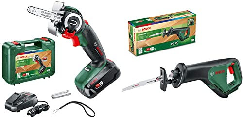 Bosch Home and Garden NanoBlade Cordless Saw AdvancedCut 18 & Cordless Reciprocating Saw AdvancedRecip 18
