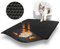 AJOXEL Cat Litter Mat, 60 x 45 cm Big Litter tray Mat, Double Layer Waterproof Cat Litter Mat Litter Trapping Mat, Honeycomb Design Cat Litter Tray Mat Non-Toxic Nonslip Black