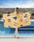 Gräfenstayn Premium Strandtuch Mikrofaser mit Umhänge-Knopf 100x180 cm - ÖKO-TEX 100 - Badetuch leicht, sandfrei und schnelltrocknend - XXL Strand-Handtuch - Microfaser Strandlaken groß (Fruits)