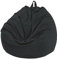 FANSU Bean Bag Cover Without Filling, Solid Colours Lazy Sofa Gaming Bean Bag Chair for Adult Kids, Corduroy Highback Beanbag Seat, Stuffed Toy Clothes Storage (70x80cm,Black)
