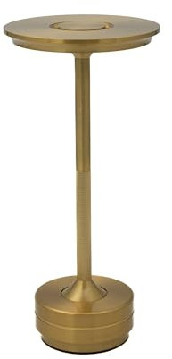 Luxus - Tischlampe Touch Deluxe - Jade - Gold - H34 x Ø8 - Terrassenlampe - Schreibtischlampe - LED - Wiederaufladbar - Dimmbar - Kabellos - Tischlampe für innen und außen