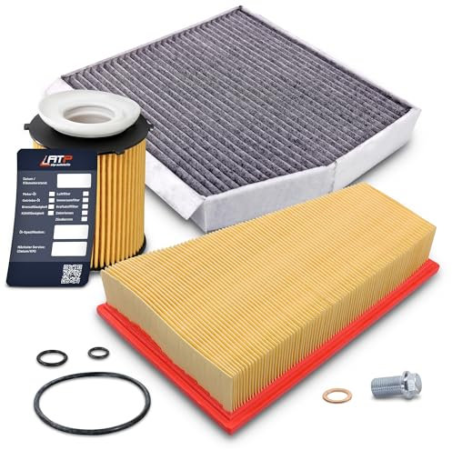 ATEC Germany Set di filtri di controllo con 1x filtro olio, 1x filtro aria abitacolo, 1x filtro aria, Compatibile con MERCEDES GLA (X156), Classe B (W246, W242), Classe A (W176), CLA (X117) (C117)