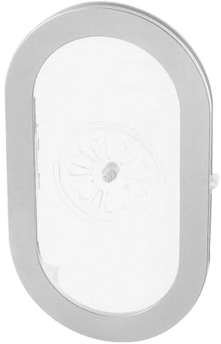 WUK 315-0100/36 Durchsprecher für 4-6 mm Glasstärke, 170 x 295 mm, Kunststoff hellgrau,