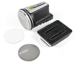 Work Sharp WSKTNRKS-I Tumbler Rollschärfer - Handgehalten, Magnetischer Winkelführer, 4 Einstellbare Schärfwinkel, Grobe & Feine Diamant, Keramiksteine für alle Messerarten