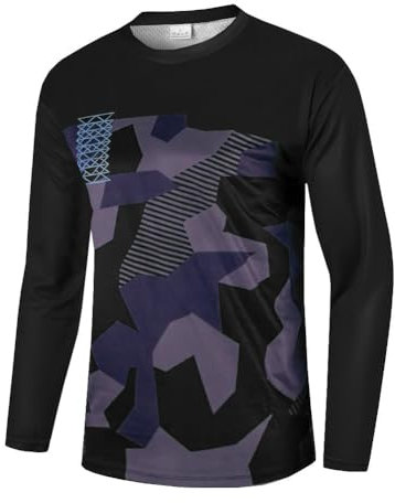 UGLY FROG SJF03Hu Newest Herren Mountainbike Downhill Freeride BMX Trikot Shirt Motocross Langarm Ärmel MTB/Downhill Cycling Jersey