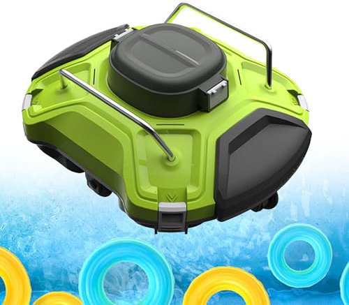 json2xml Pulitore subacqueo Senza Fili per Piscine Esterne/idroterapia/paesaggistiche, Robot aspirapolvere subacqueo Completamente Automatico - autonomia di 120 Minuti e Grado di impermeabilità IPX8