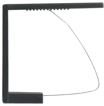 Macosa U1723244 Lot de 4 pinces à nappe Noir 6 cm Support de nappe moderne Pinces de couverture de table