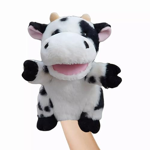 LOMTRATS 2026 Tierhandpuppen für Kinder,Kleinkind enthält Wolf,Tiger,Löwe,AFFE und bewegliche offene Münder,perfekt zum Geschichtenerzählen,im Vorschulalter und als Geburtstagsgeschenk