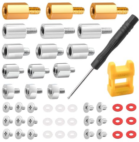 mankk Kit de tornillos SSD M.2 NVMe SSD, tornillos de montaje M.2 y tornillo con destornilladores magnéticos para reparación de PC portátil y bricolaje