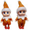 2er Set Weihnachtself Weihnachtselfen Wichtelpuppe, Elfie (Junge) und Elvie (Mädchen) Lustige und Verspielte Elfen Verhalten Sich Schlecht Mini Figuren mit Weichem Körper für Weihnachtsspielzeug Xmas7