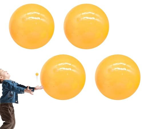 4Magie Decke Ball,Magic Ceiling Globs,Glorbs Bälle,Im Dunkeln Leuchtende Klebebälle,2025Neuest Nachtlicht Kleber Hüpfball,Squishy Stressball,Glorbs Klebebälle An Die Wand Werfen,Stressball Squeeze Toy
