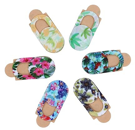 PHENOFICE 6pcs Cover Slide Webcam Cover for Laptop Tablet Desktop Abs Material Privacy Protect Creative Pattern