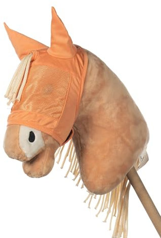 HKM Hobby Horsing Fliegenschutzmaske, Orange, Einheitsgröße