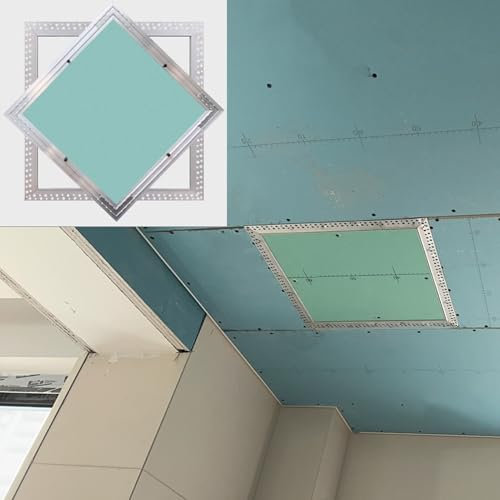 Dailify Revisionsklappe Trockenbau Decke Zugangstür für Häuser, Gipskarton Revisionsklappe mit Aluminiumrahmen, Überstreichbar Trockenbau-Inspektions- / Servicelochabdeckung(15x15cm (5.9x5.9in))