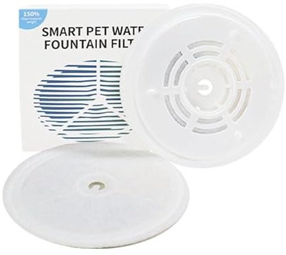 10 Cat Fountain Replacement Filters + 10 Sponge Filters, Compatible With Petkit Eversweet Solo Se/Solo 2/3 Pro/3/2s Wireless Cat Fountain, Replacement Of The Round Pet Drinking Water Filters