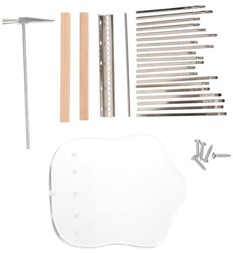 Warmhm Tasten Kalimba Diy Sattel Kit Für Daumenklavier Montieren Teile Zubehörset Tonleiterngravuren Und Hochwertigem Metall Für Robustheit Und Langlebigkeit