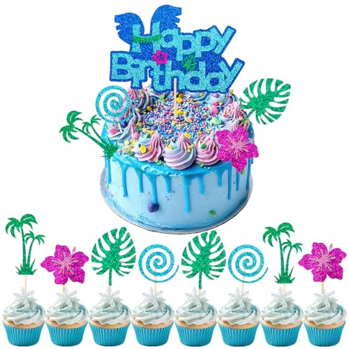 13stk Cartoon Geburtstagstorte Topper, Niedlich Anime Thema Kuchen Toppers Lustig Cartoon Thema Party Dekorationen für Geburtstag Feiern