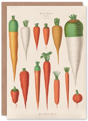 Artery8 Ernst Benary Art Card Carrot Varieties Vintage Illustration