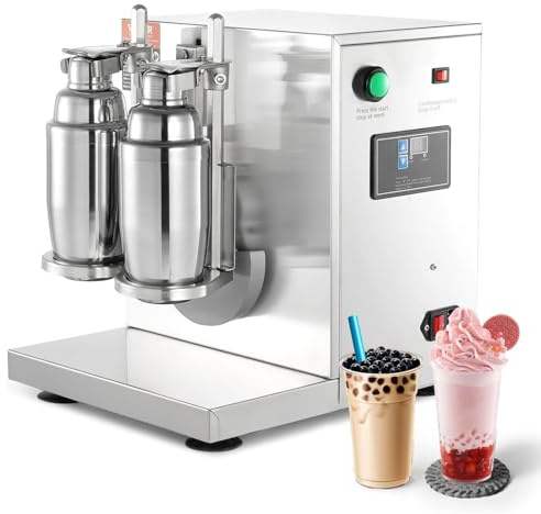 Commercial Cocktail Shaker Machine - Automatic Double Cup with Digital Timer for Efficient Drink Mixing in Bars and Cafes