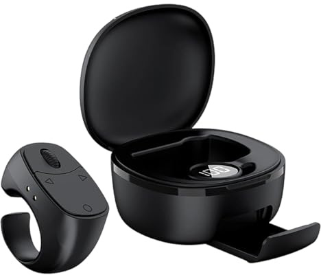Fernbedienungs-Seitenturner | 3,9 x 3,3 x 2,3 cm, kabelloser Ring für Telefone, Zoom-Fernsteuerung – bequemer Zoom für Tablets Kamera Reading Video Foto Selfie Recording Travel Work Office Musicians