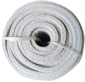 Keramikfaserseil- Brandschutztürdichtung aus Aluminiumsilikatofen, 50 x 50 mm, 1 m und 300 cm(1 M)
