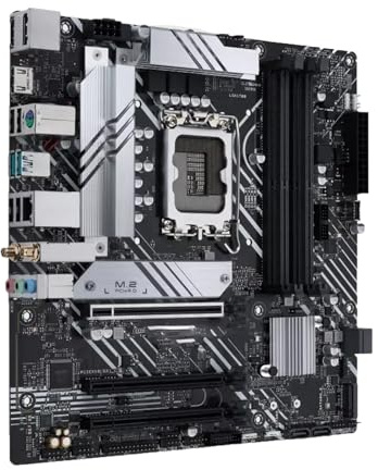 Carte mère Carte mère Fit for ASUS Prime B660M-A AC D4 Compatible Intel B660, processeur I9-14900, I5-14600, 14400F 13400, LGA 1700, DDR4, 128 Go, PCIe 4.0, HDMI M.2