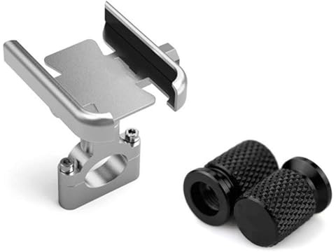 TINGYUS Navigationshalterung Für XADV750 Für XADV150 2014-2020 Für Shadow VT 400 600 750 1100 Motorrad Lenker Handy Halter GPS Stehen Halterung Motorrad Telefonhalterung(B Silver and Cap)