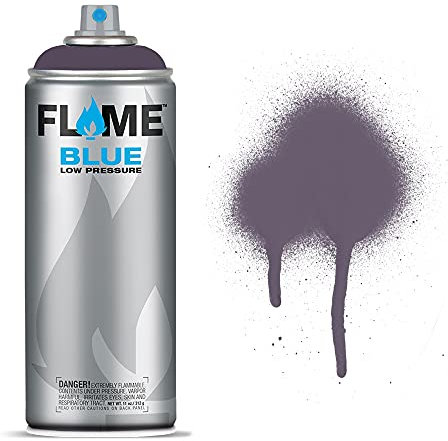 Flame Blue Spray Paint - Matt Acrylic 400ml Can Violet Grey FB-822
