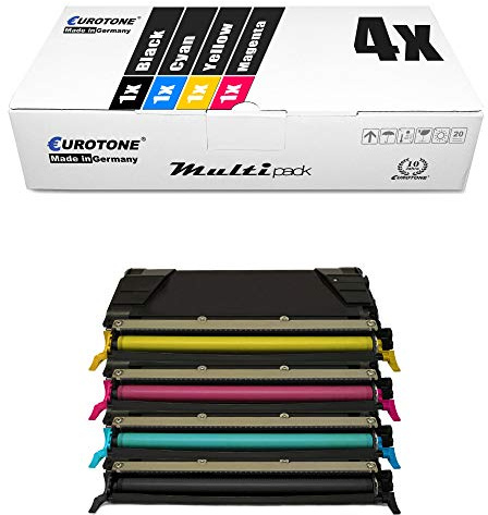 4X Müller Printware Toner für Lexmark C 746 748 DE DTE E DN N DTN ersetzt