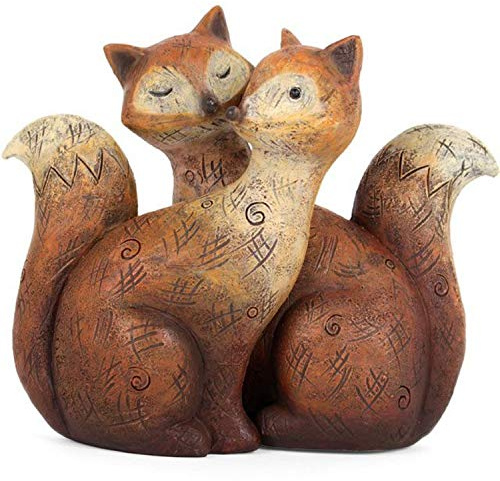 Something Different Fox Family Resin Ornament (One Size) (Brown)