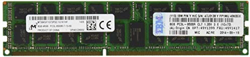 IBM 49Y1399 PC3-8500 CL7 - Memoria RAM da 8 GB (1066 MHz, DIMM a 240 pin) DDR3 (rigenerato)