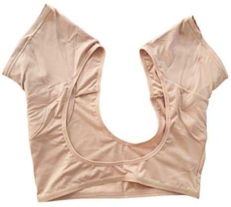 HEALLILY Breathable Women Washable Armpit Underarm Sweat Pads Vest for Dress Yoga Runnig Sprots Gym Training - L