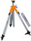 NEDO® mittelschweres Kurbelstativ - Nutzhöhe von 0,78m bis 2,03m für Rotationslaser und Messgeräte - inkl. einem DEWEPRO® Zollstock 2m
