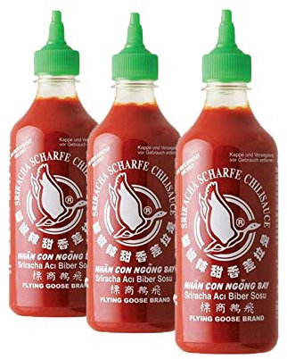 Salsa Sriracha tradicional 455 ml - pack de 3 unidades