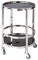 YGCBL Multifunktionale tragbare Sackkarren, Trolley-Servierwagen, beweglicher Küchenwagen, Edelstahl, gehärtetes Glas, 2 Etagen, Universalrad, Tragkraft 25 kg, 2 Farben, B, 40 x 58 cm