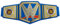 WWE HBX67 - Championship Gürtel im originalgetreuen Design mit Metallic-Medaillen und Gürtel in Lederoptik mit verstellbarer Länge für Kinder ab acht Jahrenn, ab 6 Jahren