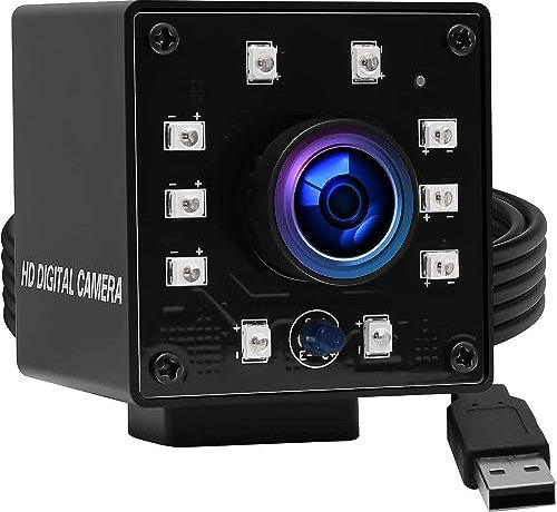 Svpro 1080P Nachtsichtkamera Fisheye USB Kamera CMOS OV2710 IR LED Infrarot Webcam mit IR Cut HD Überwachungskamera für die Heimsicherheit