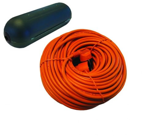Boîtier étanche de Protection pour câbles + rallonge 1x16A 20m - Orange - Chacon