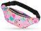 Basumee 12cmx32cm Kinder Bauchtasche Glitzer Sporttasche mit Kunstleder, Mädchen Gürteltasche Hüfttasche für Reiten Radfahren Laufen Camping Sport, Rosa
