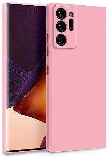 MyGadget Hülle für Samsung Galaxy Note 20 Ultra - Zweilagige Handyhülle mit Kameraschutz - Cover mit Innenfutter & Silikon außen - Rosa