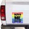 Yelolyio 2 calcomanías de vinilo Kiss Me Bro, calcomanías de vinilo homosexualidad para autos, portátiles, guitarra, nevera, botellas de agua, sellos de sobre, 11 pulgadas
