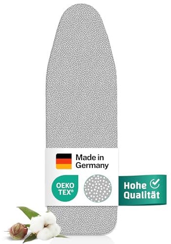 everlar® Housse de table à repasser de qualité supérieure 120 x 40 (M) I Fabriqué en Allemagne I OEKOTEX100 I Housse de table à repasser I Rembourrage confortable I Housse de table à repasser pour
