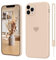 SupVict iPhone 11 Pro Max Case Heart Design, Phone Case iPhone 11 Pro Max Ultra Thin with Microfibre Lining, Scratch-Resistant All-Round Protection Case, Shockproof Case for iPhone 11 Pro Max Kaki